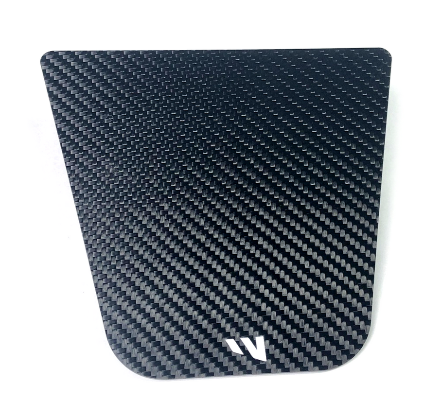 fourwerx carbon front number plate for factory 43 bumper