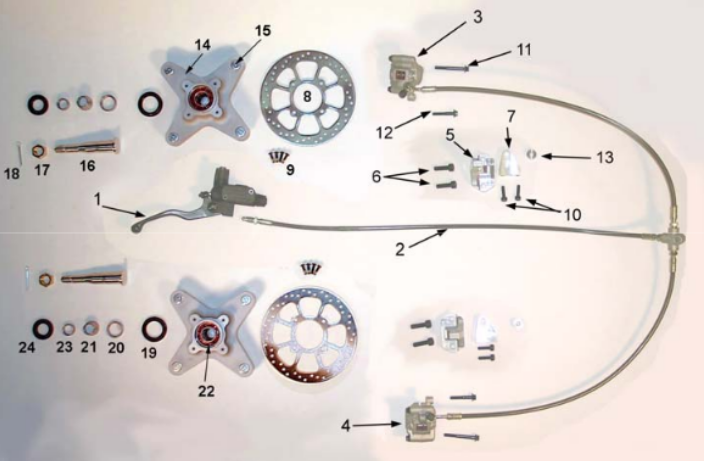 FRONT BRAKE COMPONENTS