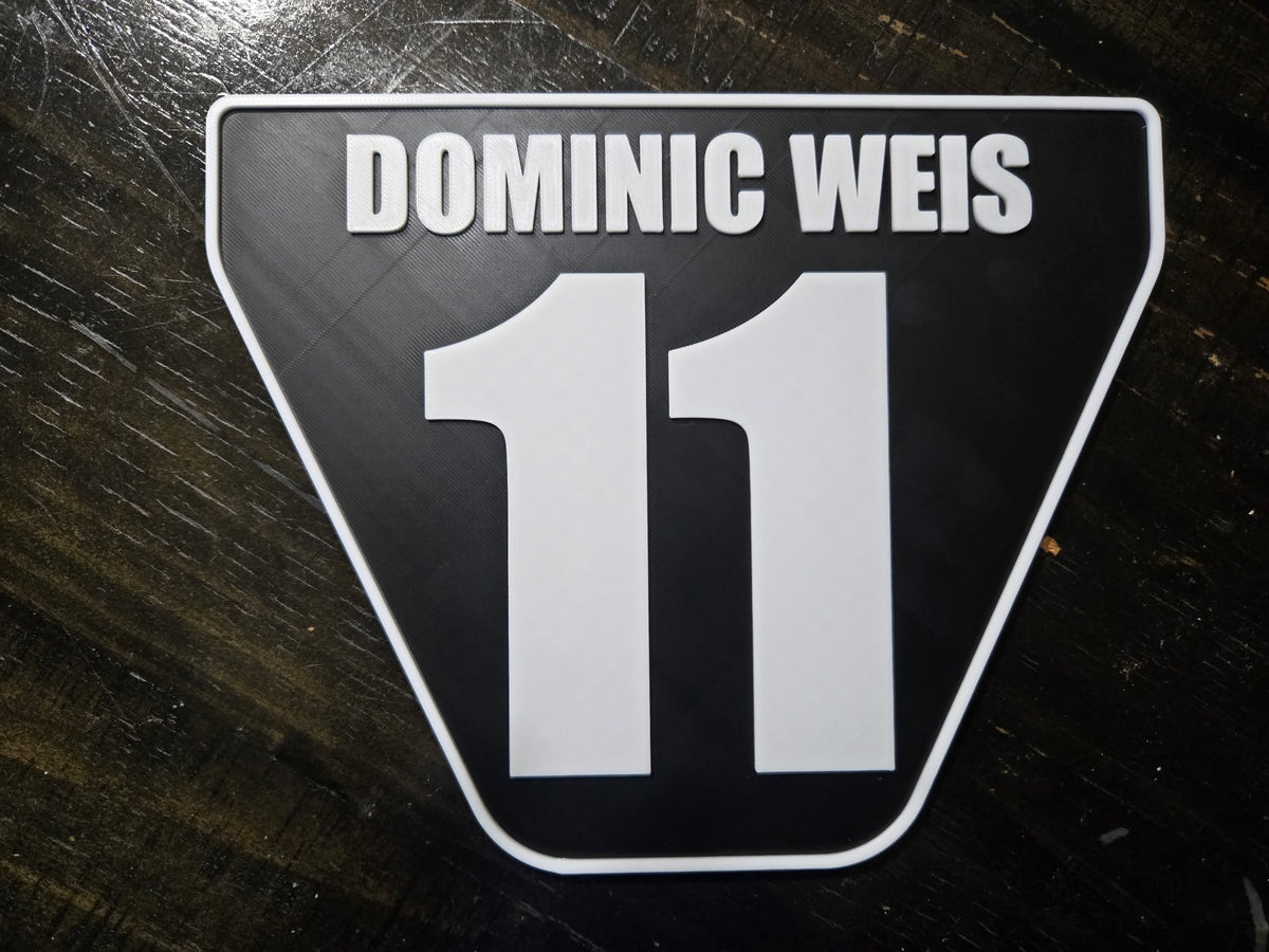 Number plate-personalized