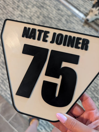 Number plate-personalized